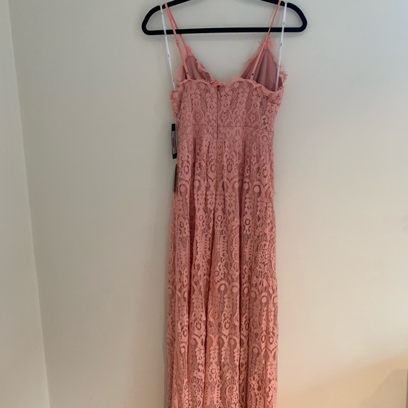 Lulu’s Unending Love Blush Pink Lace Maxi Dress S Prom Wedding Guest Bridesmaid - Picture 6 of 8